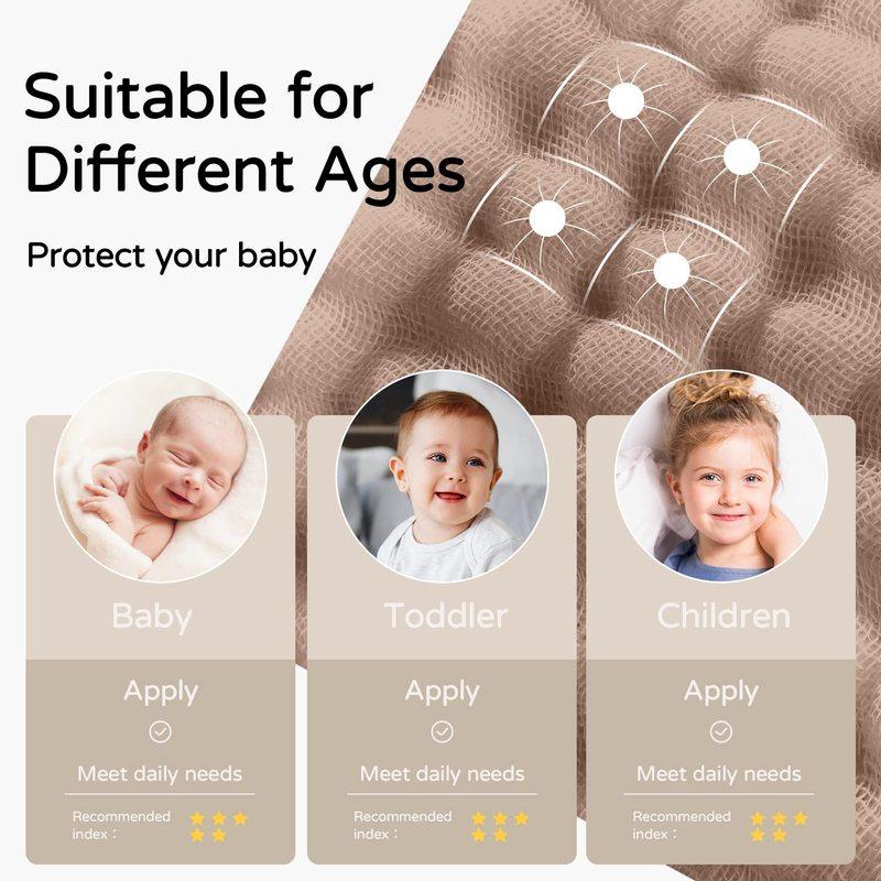 2 Stück Baby Badetücher mit Kapuze 35*35 Zoll 100% Musselin Baumwolle Neugeborenen Kapuzenhandtuch mit Kapuze für Babys, Säuglinge, Kleinkinder und Kinder