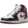 Air Jordan 1 Mid SE GS Dark Pony Kids Sneakers White Black HF3193-102
