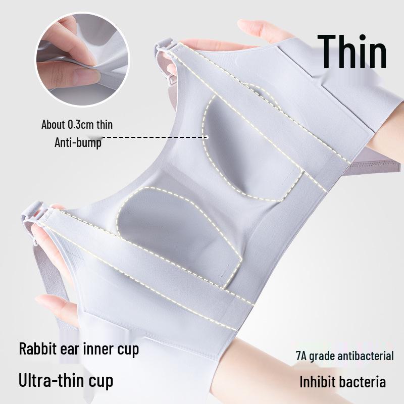 Rabbit Ear Nursing Bra for Postpartum - Lightweight, Thin, Large-Chest Minimizer
