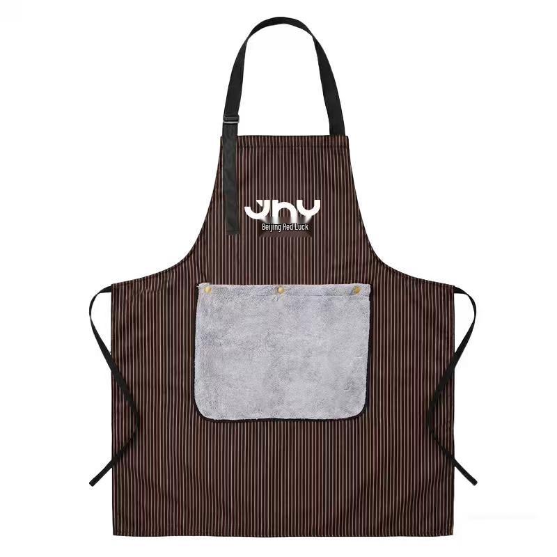 

Detachable Thickened Kitchen Apron with Hand Wipes