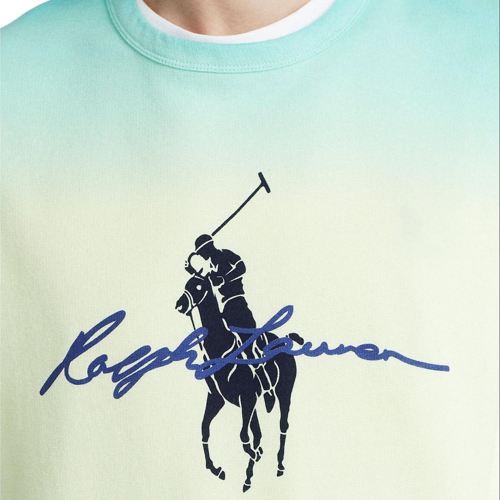 Polo Ralph Lauren FW21 Mikina s potiskem loga s dlouhým rukávem Pánská mikina Bílá 710835736-001