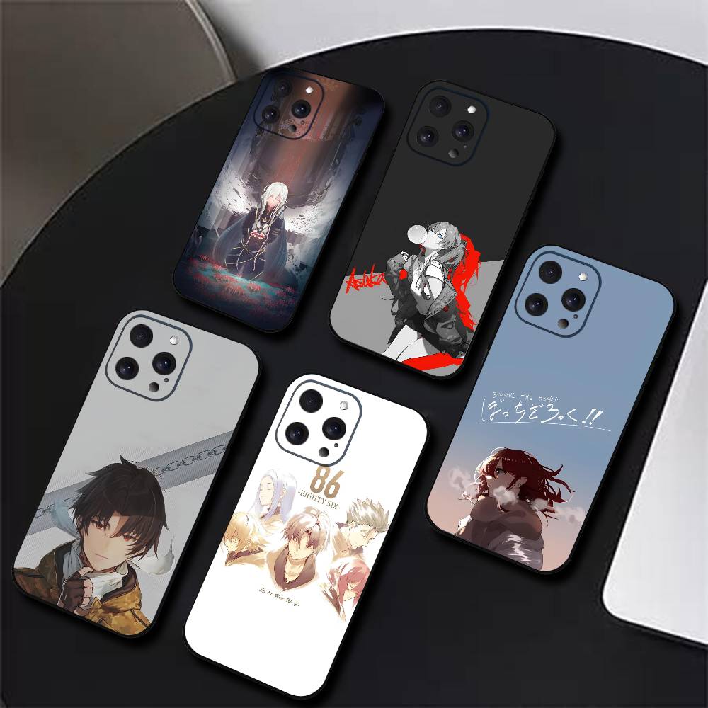 1 Stück Klassisches Anime 86 Eighty Six Mode Handyhülle Silikon Weich Für IPhone 16 15 14 13 12 11 Plus Pro Max Plus