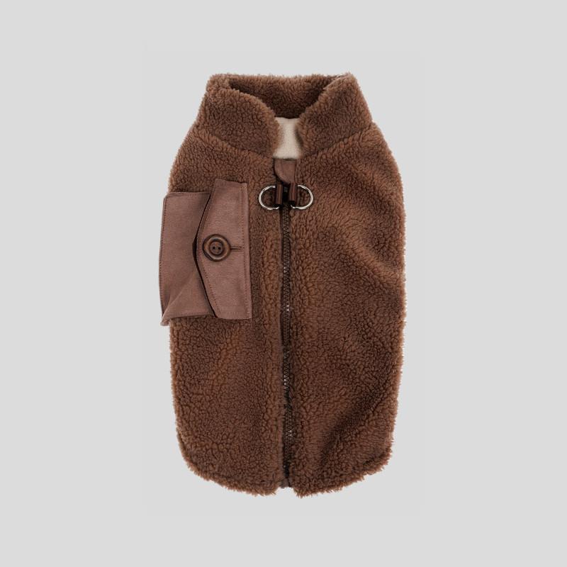 

Зимовий одяг для собак Жилет Йоркширський тер єр Померанський шпіц Мальтійська болонка Пудель Бішон фрізе Шнауцер Одяг для собак Щенячий плащ Маленький одяг для домашніх тварин Костюм S коричневий