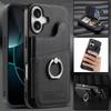Leather Phone Case For Iphone 17 Card Holder Stand Shockproof