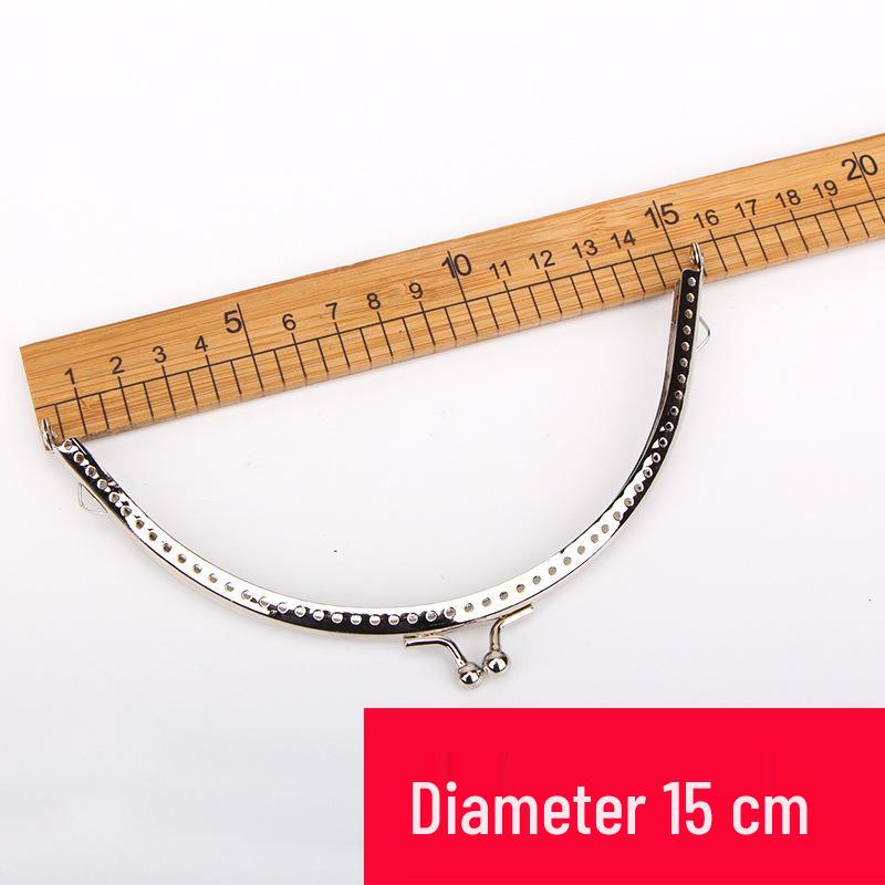 Silberne quadratische Schließe für handgefertigte Taschen - Mehrere Größen (6,5 – 20 cm)