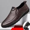 Mens Loafers PU Leather Non Slip Walking Flats Breathable Outdoor Slip on Casual Shoes for Male Work Office Driving Sneakers
