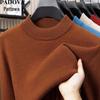 Men's Solid Long-Sleeve Pullover Sweater