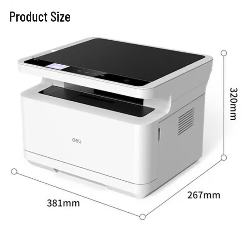Deli DM25N A4 Black & White Laser Multifunction Printer CN Plug (adapter Included)