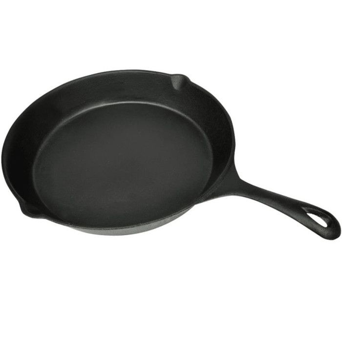 Poêle en fonte XL rond et lisse Big BBQ