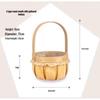 Handheld Rattan Flower Basket