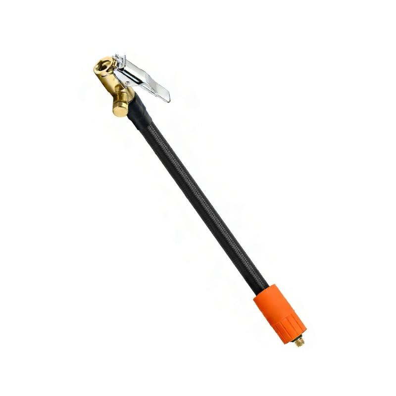 16cm-100cm Air Pumps Hose Connector with Locking Air Chuck Standard Tire Valves Fine Thread Tire Inflator Hose Adapter