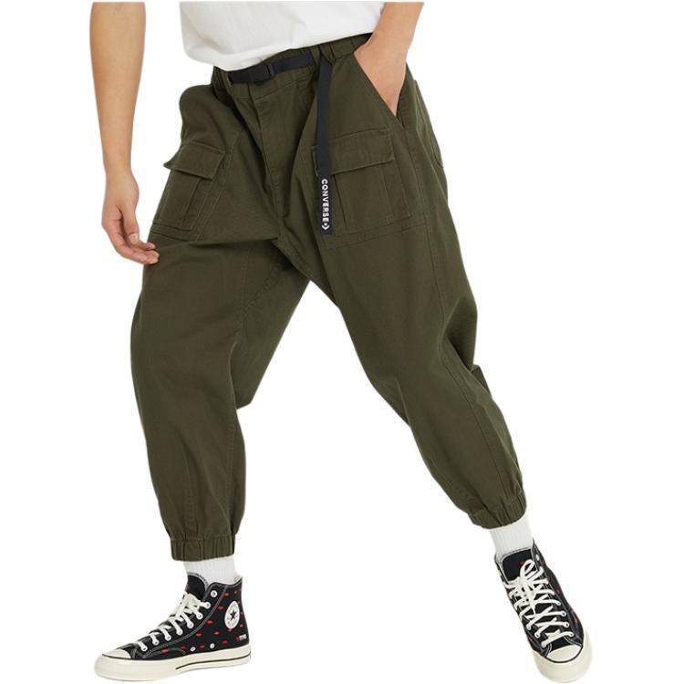 Converse Casual Pants Men's Army Khaki Pants Moderate Cargo Pants 10024161-A01