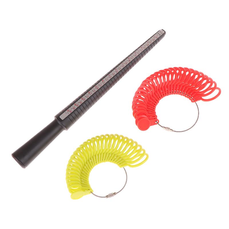 Jewellery Tools Ring Size Mandrel Stick Finger Gauge Ring Sizer Measuring Jewelry Tool Set Ring Size  Jewellery Tools