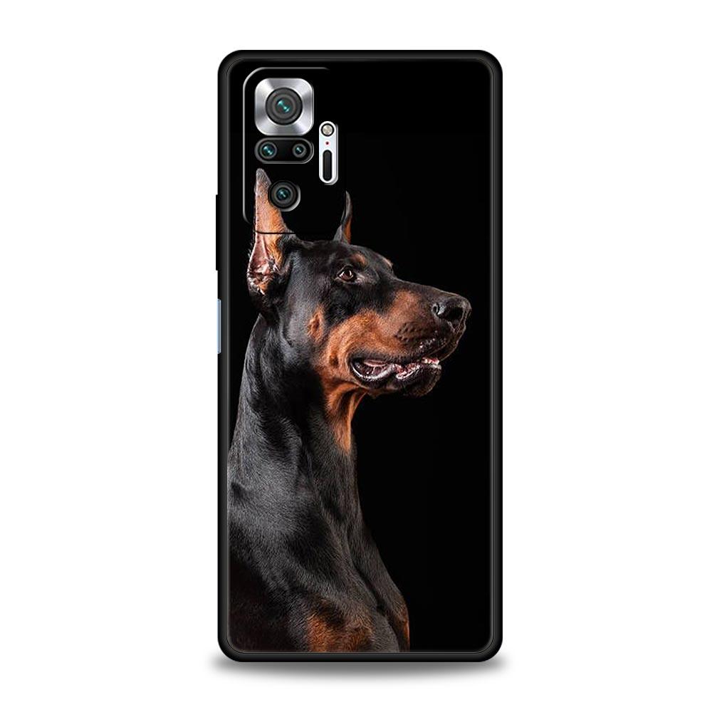 Doberman Dog Phone Case Cover for Redmi 14C 10C Note 15 14 13 12 10 11 K40 Pro Plus 5G Soft TPU Shockproof Shell Funda Capas Bag