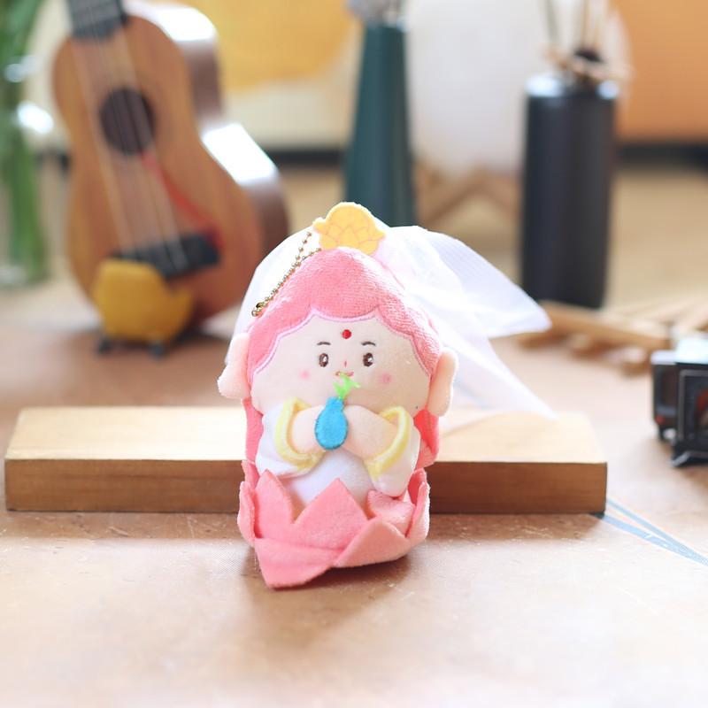 Bodhisattva And Tathagata Plush Doll Keychain For Meditation Enthusiasts