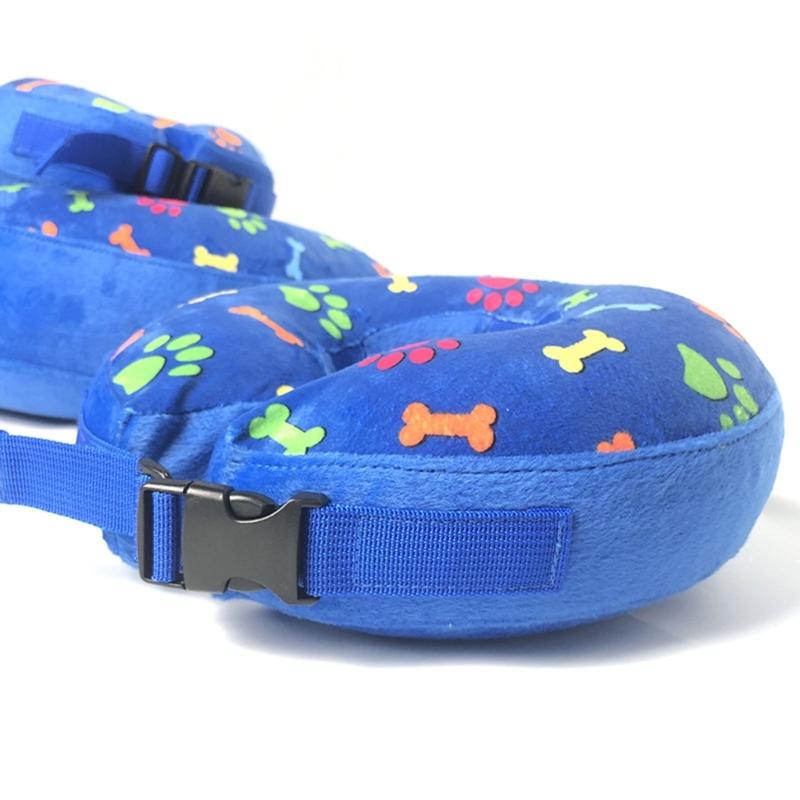 Comfortable Recovery Collar Inflatable After Surgery for Dogs Cats Wound Healing Easy to Eat and Drink Soft Lint