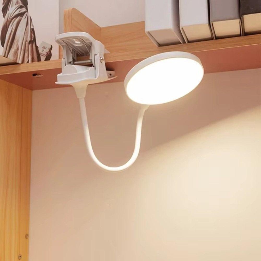 3 Modes LED Clip Lamp Touch Control Eye Protection USB Rechargeable Lamp Dimming Function Plastic LED Desk Lamp Book Reading