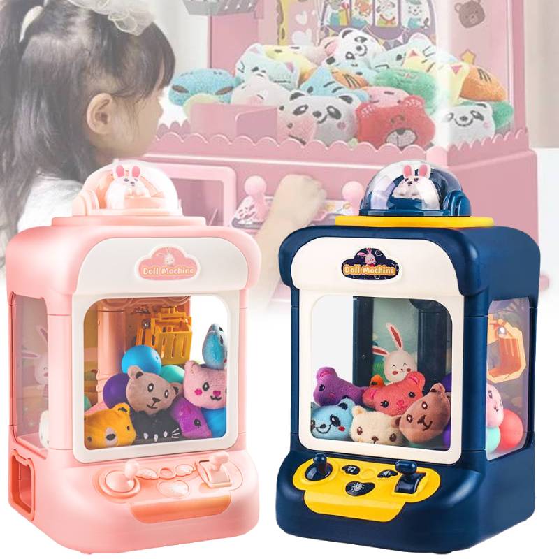 Minor Electric Claw Machine With Dolls Eggs Blue Pink With Lights Gift Kids