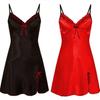 European & American Sexy V-neck Lace Trim Spaghetti Strap Nightgown for Women - Fun Lingerie Sleepwear