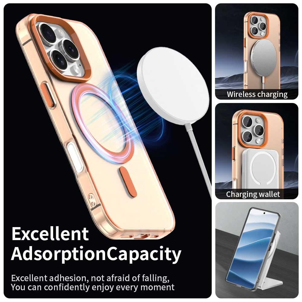 Fashion Matte Armor Magnetic For Magsafe Case For iPhone 16 15 13 12 14 11 Pro Max Plus Soft Frame Wireless Charging Hard Cover