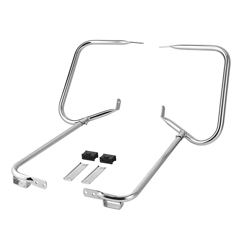 Motorcycle Saddlebag Guard Bracket Bar For Harley Touring Electra Glide Street Glide 1997-2008