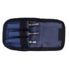 3Pcs High Speed Steel Step Drill Bit Set Hex Shank Straight Flute with Storage Pouch