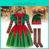 Sweet And Fresh Kids Clown Outfit Elegant Mid-length Dress Set For Festive Occasions