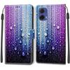 Luxusní lakované kožené pouzdro Wallet Book Style Ochranný kryt pro Motorola Moto G85 5G/G75/G55 5G/G35/G34 5G/G24/G04/G15/G05/G84 5G/G54 5G/G24 Power