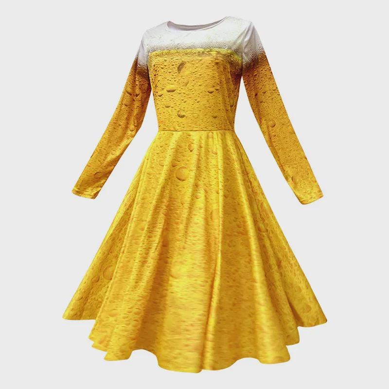 

2025 Желтый градиентный пивной костюм с длинными рукавами и мужскими шортами и брюками в комплекте S