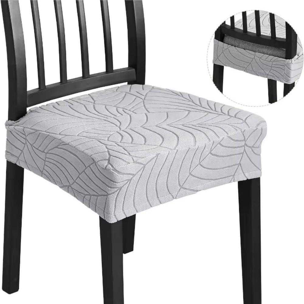 Solid Color Chair Seat Cover Washable Anti-dirty Chair Slipcover Chair Cushion Cover Restaurant
