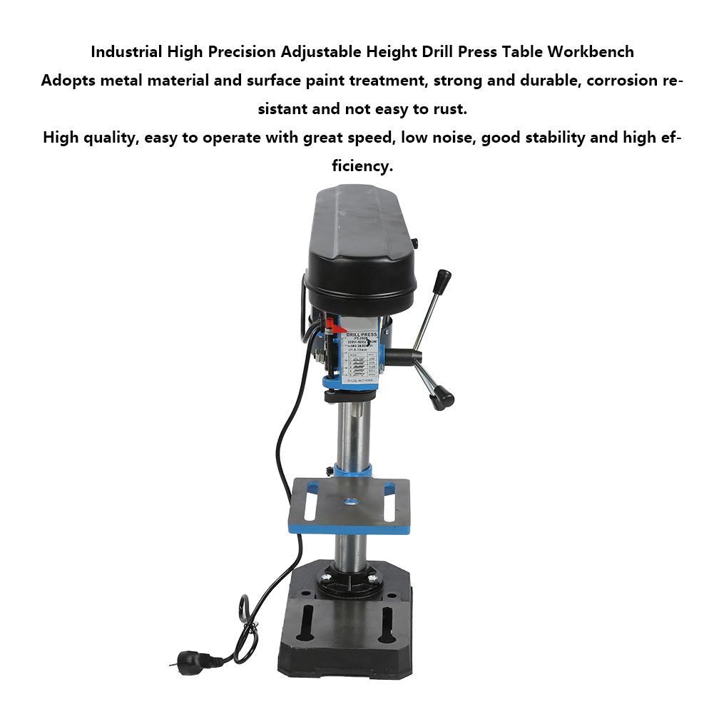 Industrial High Precision Adjustable Height Drill Press Table Workbench