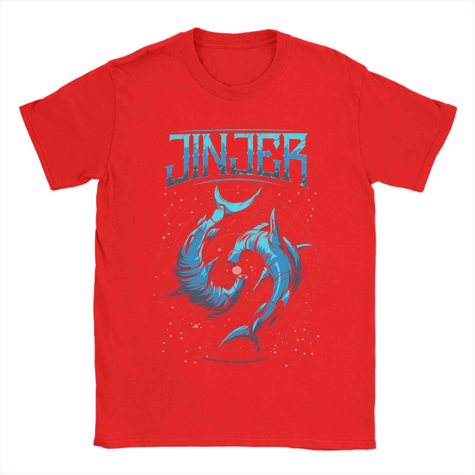 

Jinjer Band Logo T Shirt Summer Harajuku TShirts Couple Cotton O Neck Plus Size 5XL Tees Short Sleeve Streetwear Tshirt S
