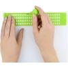 Braille Writing Slate with 4 Lines and 28 Cells for Blind Learners, Includes 2 Pens