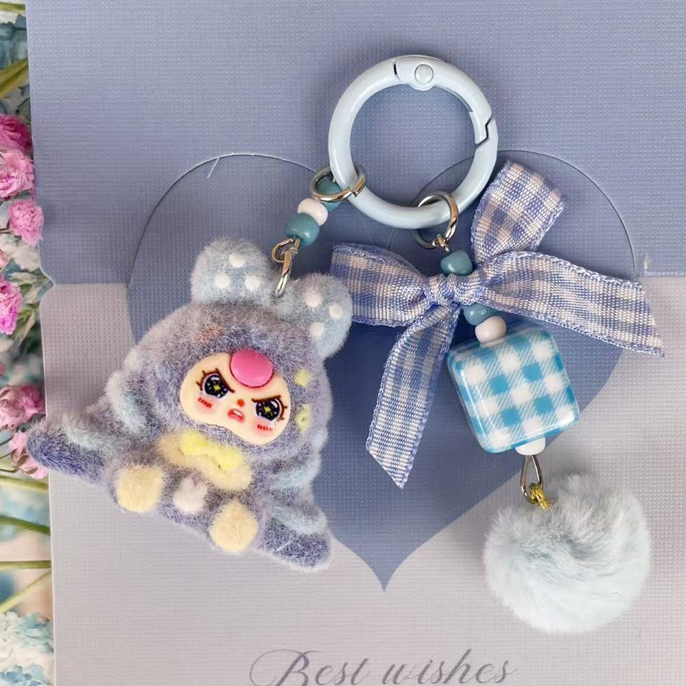 Keychain With Cartoon Plush Pendant For Kids And Gift Giving
