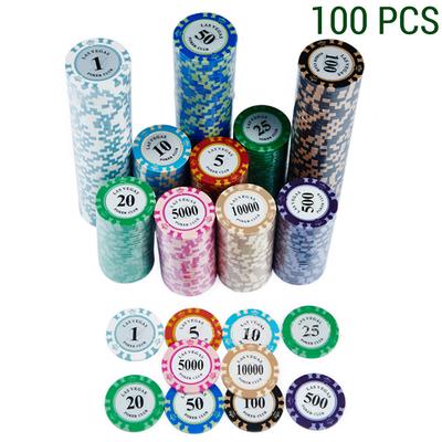100 ks Pokerových žetonů Pokerové hry Příslušenství Digitální žetony