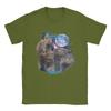3 Moon Capybara Funny Capibara Rodent Animal Lover Cotton TShirt For Unisexs Summer  T Shirts O Neck Tee Shirt Clothing