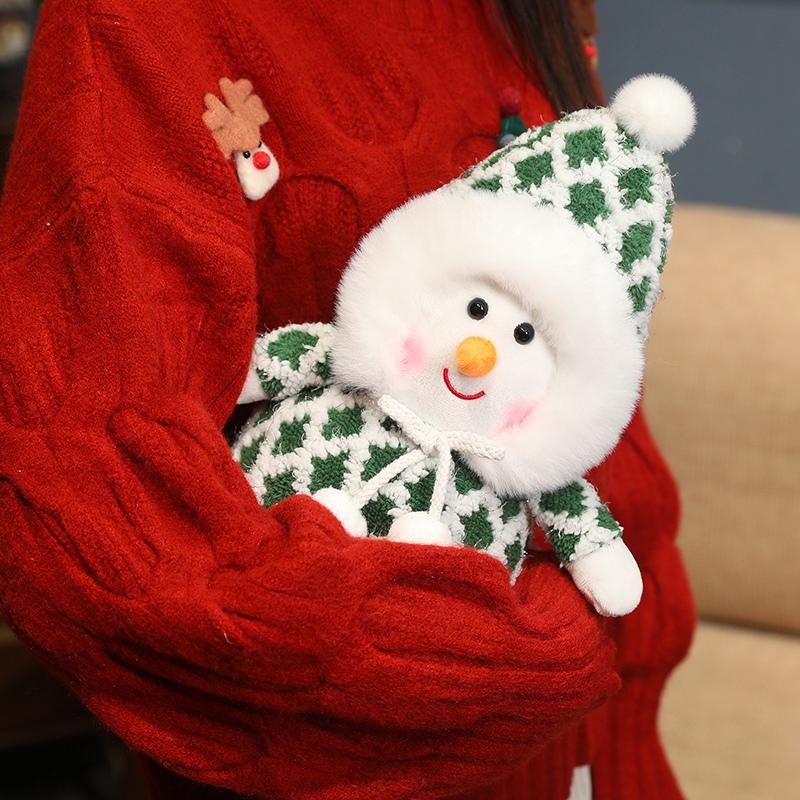 35 Inside Christmas Snowman Plush Toy Creative Hat New Year Children's Gift Living Room Decoration Doll Doll Holiday Gift