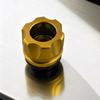 Front Fork Frame Slider CNC Aluminum Alloy Rustproof Stylish Universal Crash Protector for MotorcycleYellow