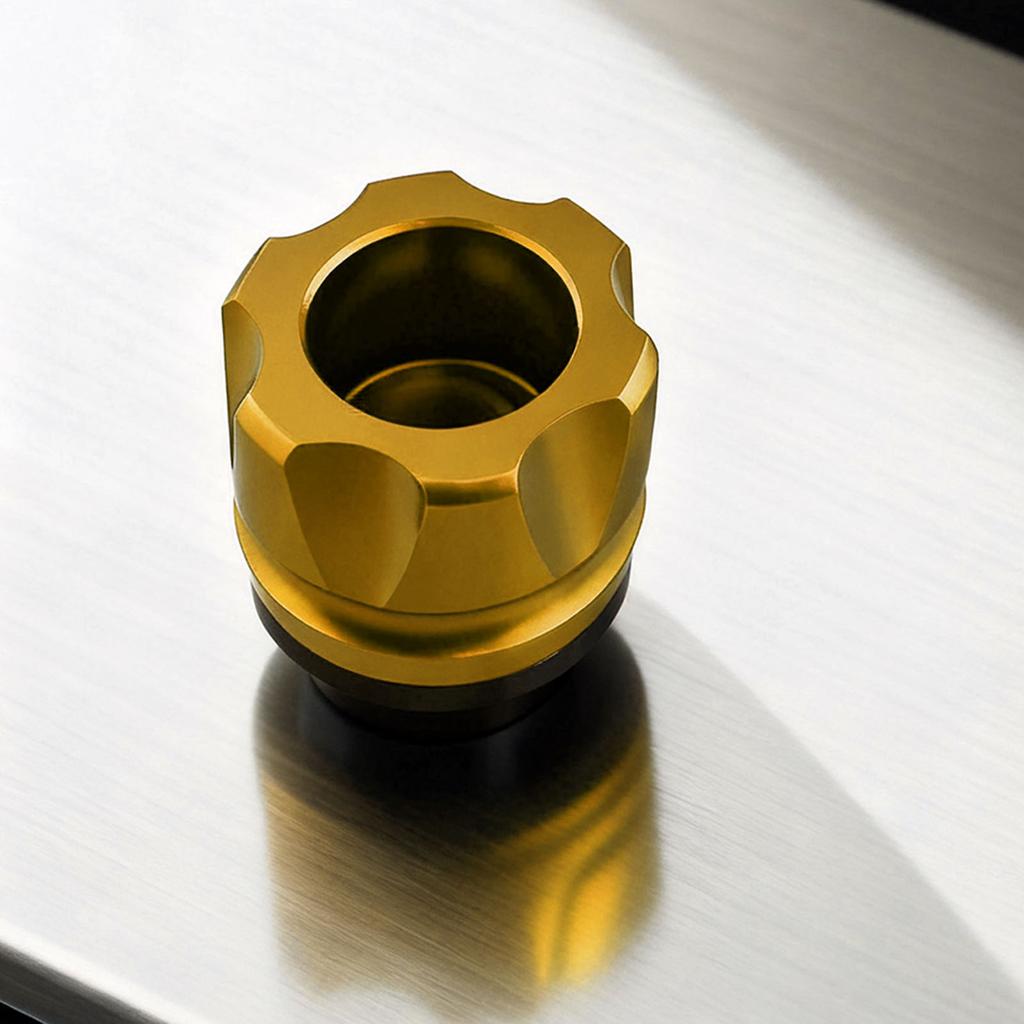 Front Fork Frame Slider CNC Aluminum Alloy Rustproof Stylish Universal Crash Protector for MotorcycleYellow