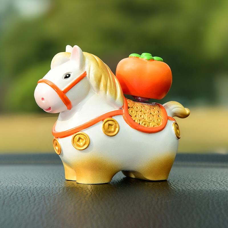 Little Pony Fufu Resin Figurine - Creative Car Console Decoration