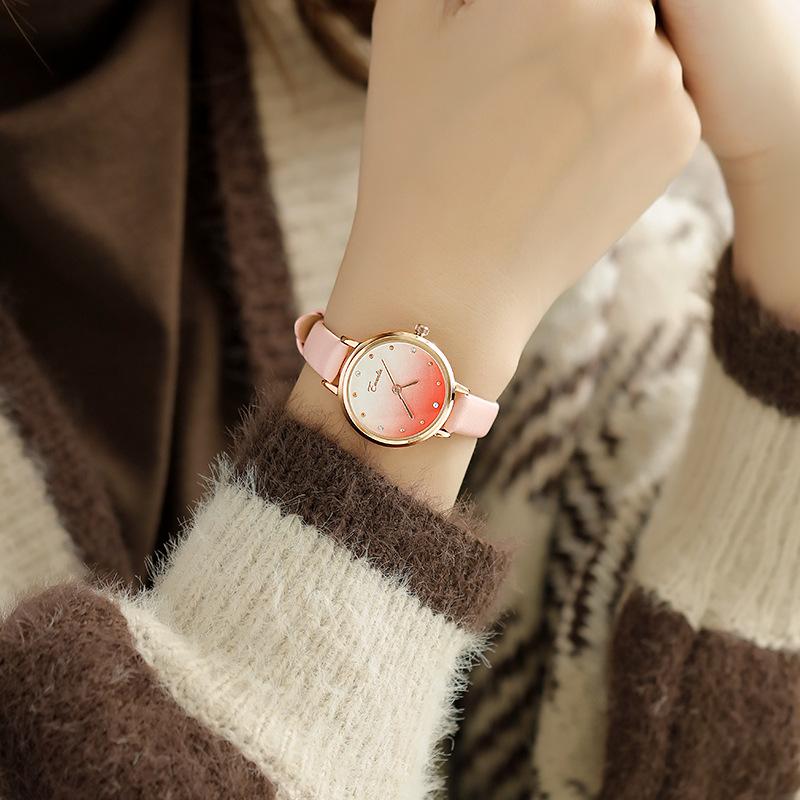 Watch Ladies Simple Small Fresh Fashion Gradient Ins Style Student Watch Quartz Watch