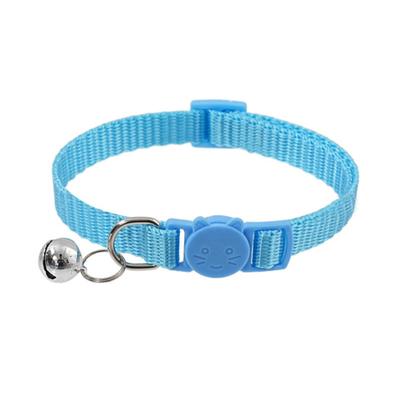 Katzenhalsband mit Glöckchen, weiches Katzen-Sicherheitshalsband mit Schnellverschluss-Schnalle, verstellbares Nylonhalsband für Katzen und Welpen
