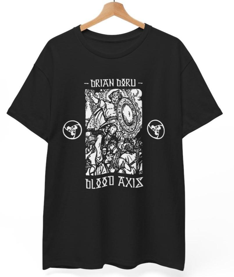 

Футболка Blood Axis Brian Boru, Музыкальная группа Рок Панк Метал, Унисекс футболка 4XL