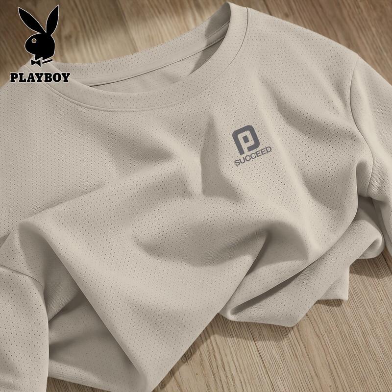 PLAYBOY Men s Ice Silk Quick-Dry T-Shirt M