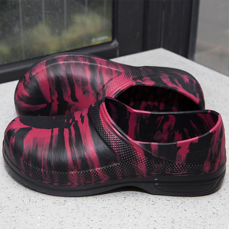 Fashion Chef Shoes for Men and Women Oversized Size 36-51 Waterproof and Non Slip Water Shoes White and Black Casual and Work Shoes 2025
