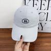 Spring and Autumn New Embroidered R Letter Cotton Wide-brimmed Baseball Hat Large Head Circumference Men's and Women's Face Small Shade Cap