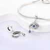Charms Copper Ocean Element Eyes Blue Tear Pendants Fit Charms Plata Original Bracelet Beads Women Jewellery Making Diy