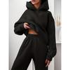 2024 Spring/Autumn Women's Fashion Thick Long-Sleeve Sweatshirt and Pants Set