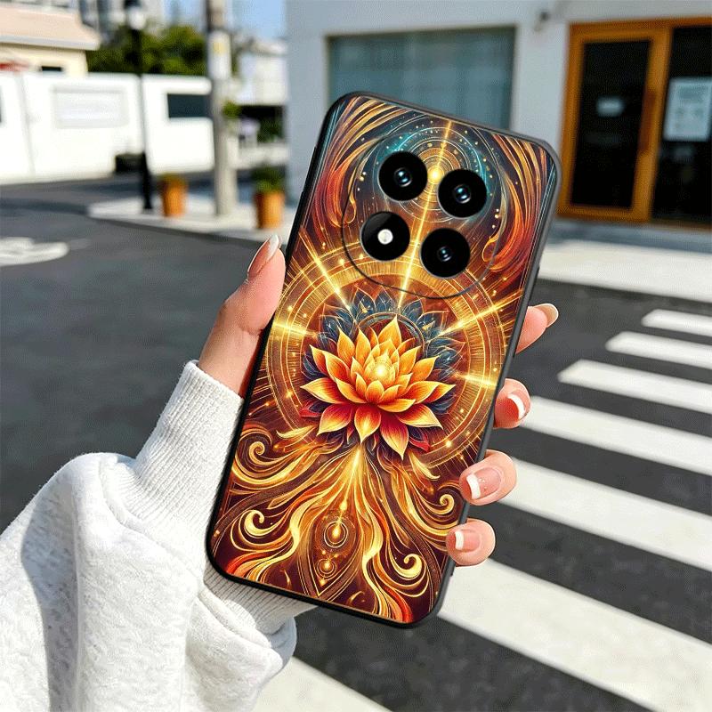 

Mandala Chakra Insist Yoga Soft Phone Case for Xiaomi Redmi Note 12 13 14 15 Pro Plus 11 12S 11S 11T 10 4G Black Cover Back Shel Redmi Note12ProPlus