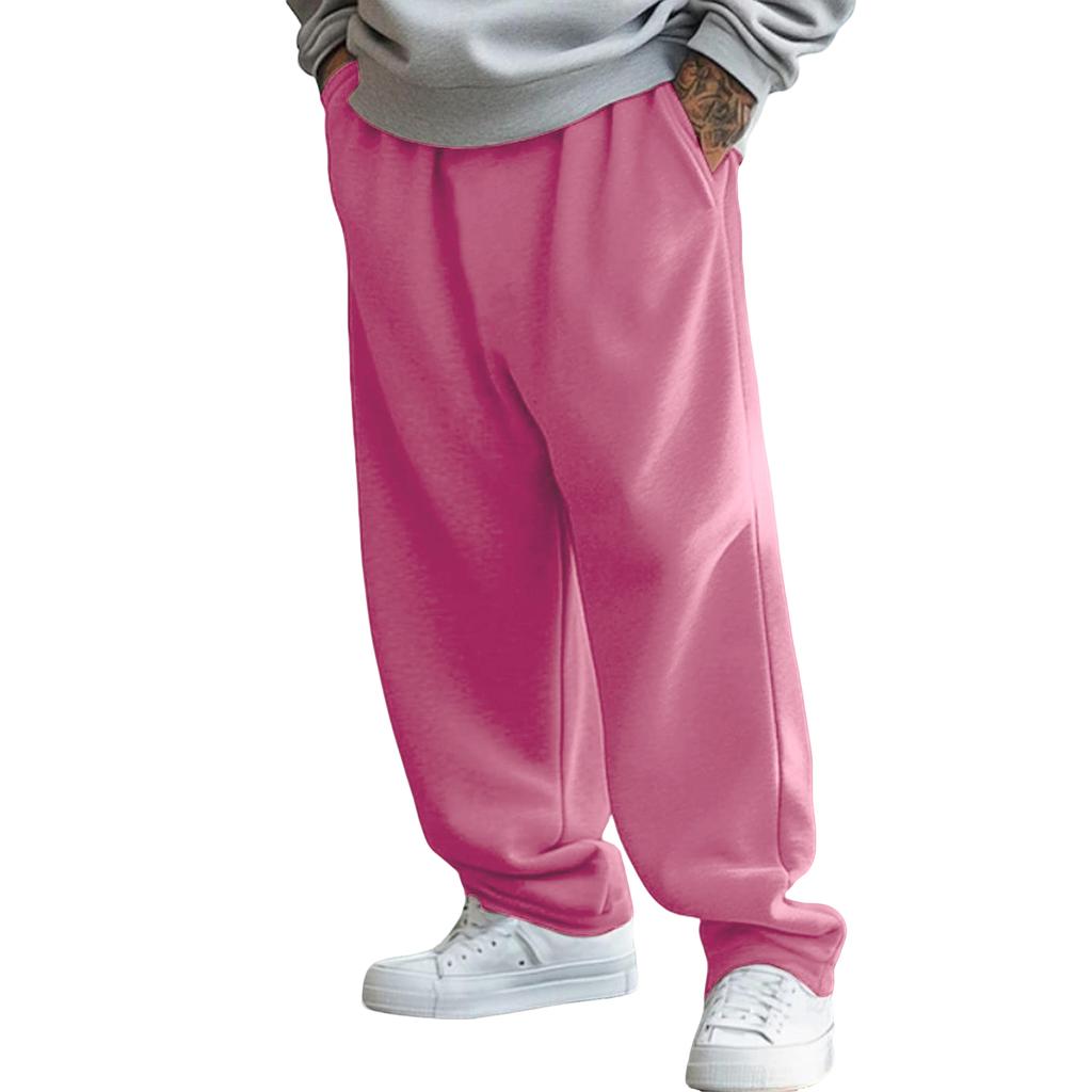 Men's Baggy Sweatpants Wide Leg Sweat Pants With Pockets